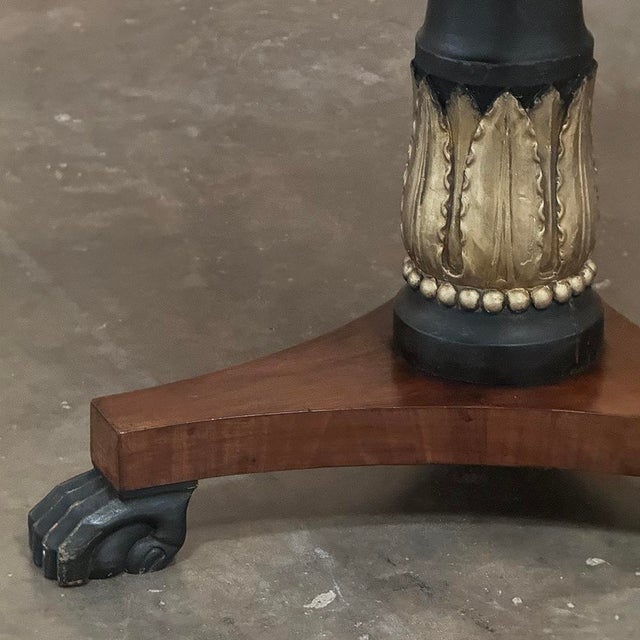 19th Century French Second Empire Mahogany Round End Table For Sale - Image 12 of 12