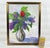 1990s Signed Steve LeBailly Original Textured Oil on Board – "Floral Still Life" For Sale - Image 9 of 10