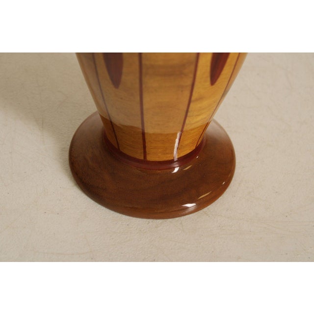 Wood Philip M. Jacoby Set of Three Handcrafted Wood Vases For Sale - Image 7 of 18