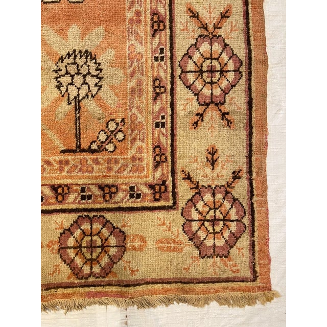 Traditional Antique Central Asian Style Tribal Samarkand Rug For Sale - Image 3 of 9