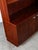 Mid Century Danish Modern Cabinet Rosewood Bookshelf Shelves Metal Handles MCM For Sale - Image 9 of 12