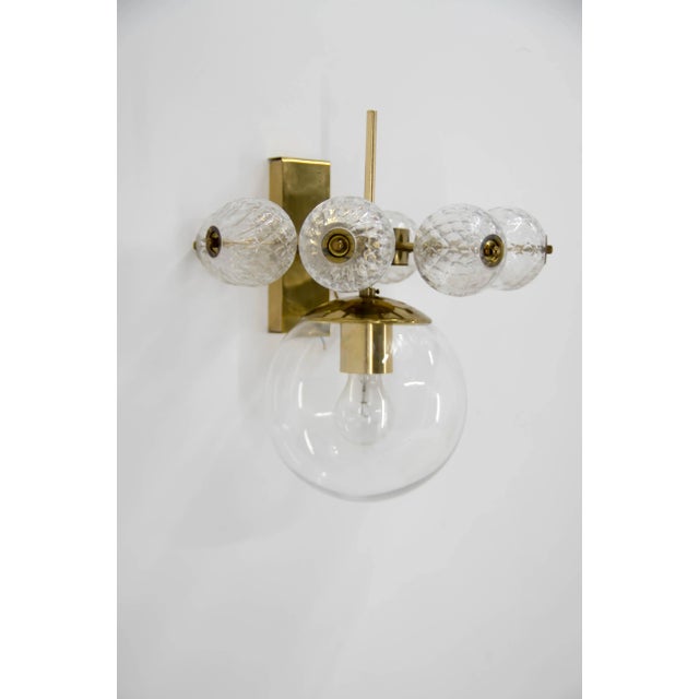 Wall Light attributed to Jaroslav Bejvl for Kamenicky Senov, 1980s For Sale - Image 6 of 8