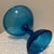 Vintage Blue Glass Compote With a Hand on Stem For Sale - Image 9 of 10