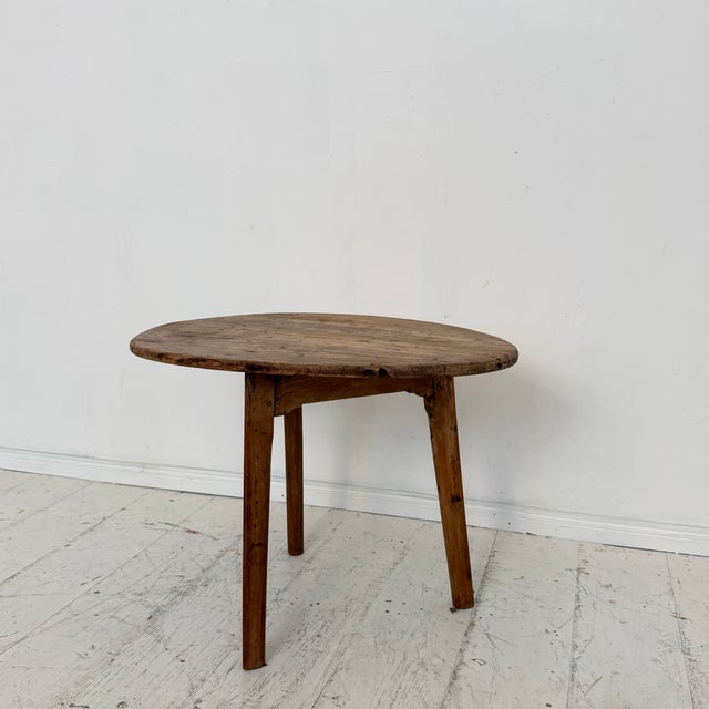 19th Century Antique French Provincial Oval Side Table in Ash Wood, 1870 For Sale - Image 5 of 11