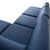 Textile Tyme Fabric & Wood Corner Sofa in Blue from MYCS For Sale - Image 7 of 14