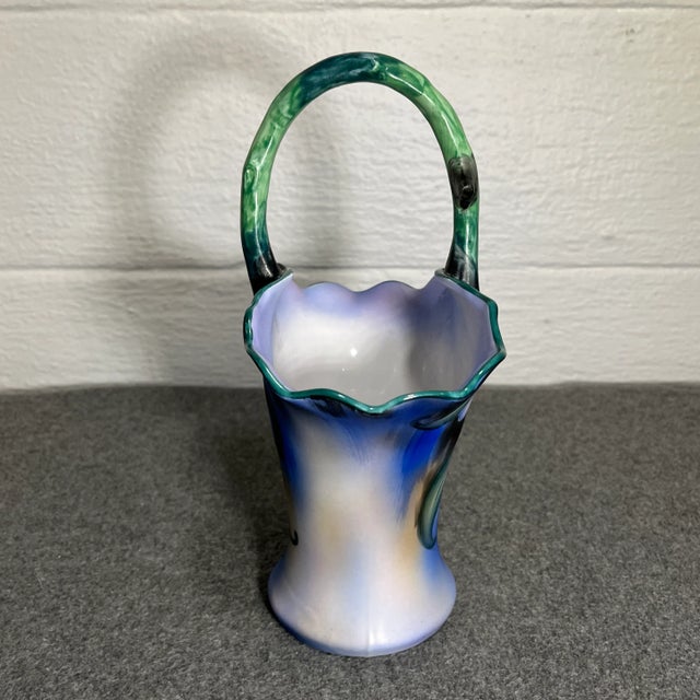 Noritake Early 20th Century Noritake Decorative Ceramic Floral Vase For Sale - Image 4 of 9