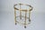 Small Mid-Century Modern Italian Brass Bar Cart with Removable Tray, 1950s For Sale - Image 6 of 16
