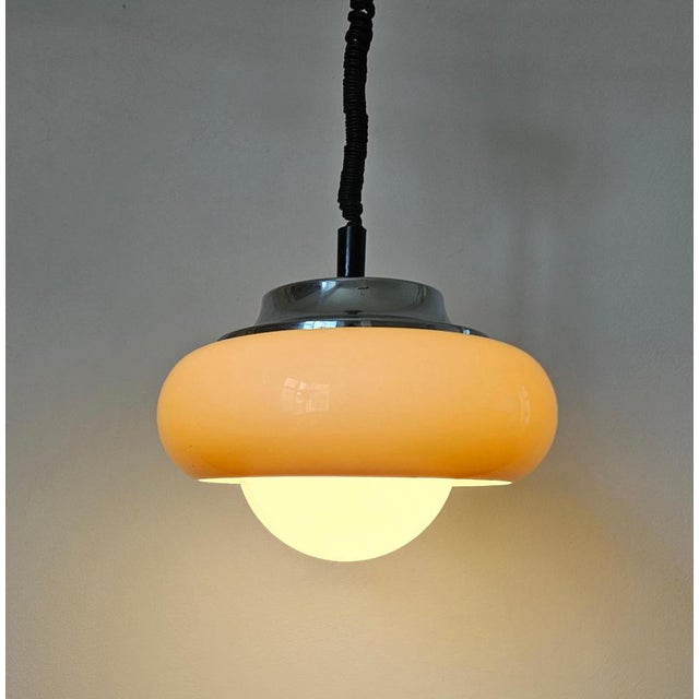 Mid-Century Space Age Pendant by Guzzini for Meblo, Italy, 1970s For Sale - Image 10 of 15