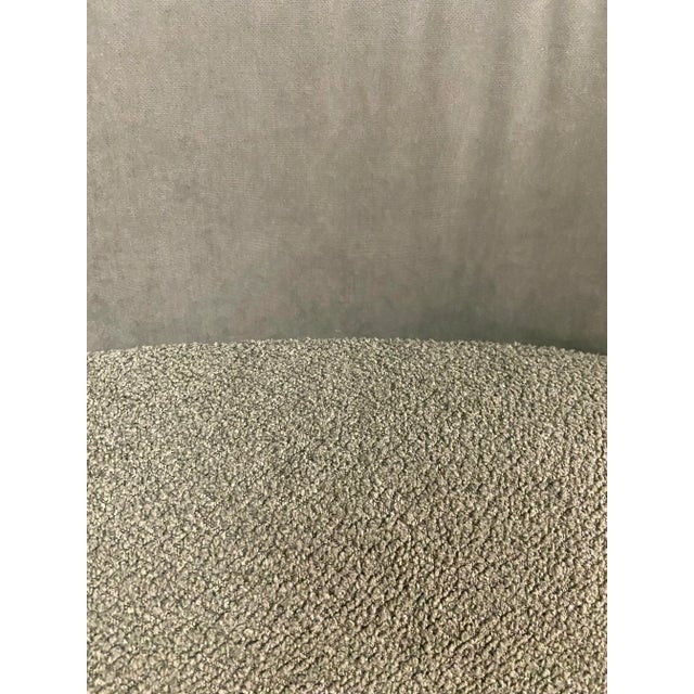 2020s Caracole Modern Cool Olive Suede Forma Accent Chair For Sale - Image 5 of 7