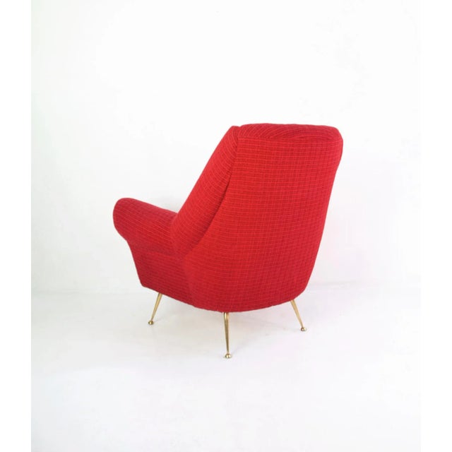 Set of Mid-Century Armchairs by Gigi Radice for Minotti, Italy, 1950s For Sale - Image 6 of 12