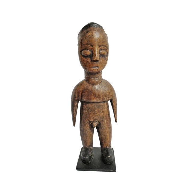 Wood Early 20th Century Old Ewe Wood Tribal Doll For Sale - Image 7 of 7