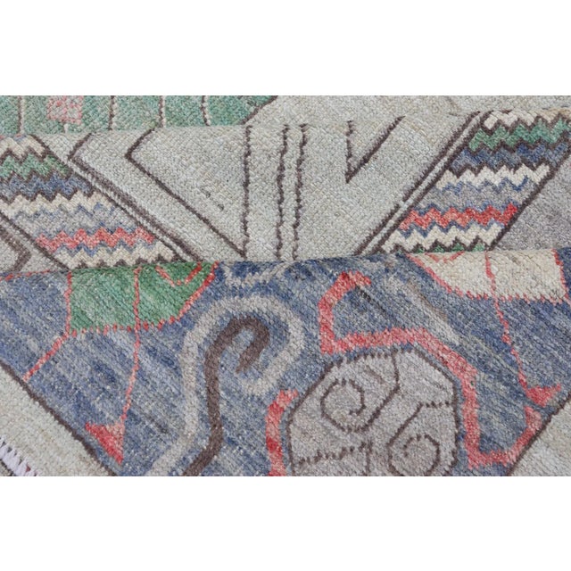 Hand Knotted Colorful Khotan Rug by Keivan Woven Arts, 9'8" X 13'0 For Sale - Image 11 of 12