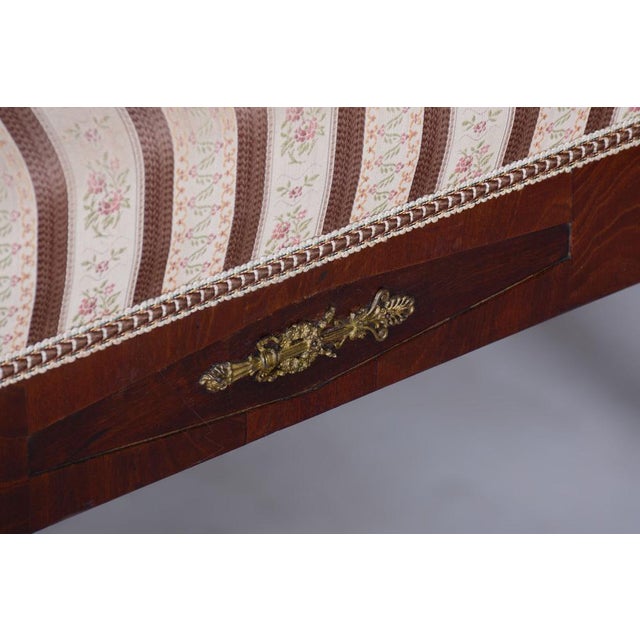 French Empire Mahogany Sofa, 1860s For Sale - Image 10 of 17