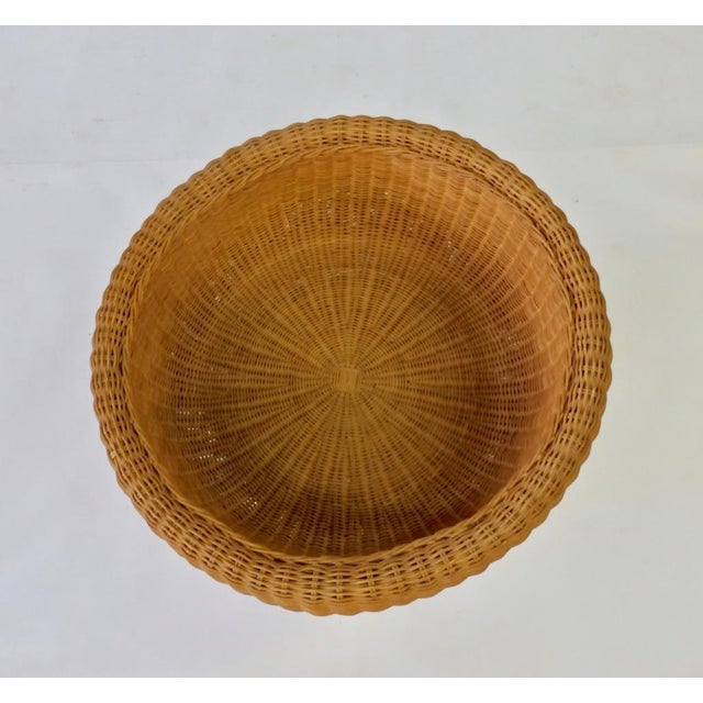 Mid-Century Modern Eero Aarnio Wicker Table Base For Sale - Image 3 of 4