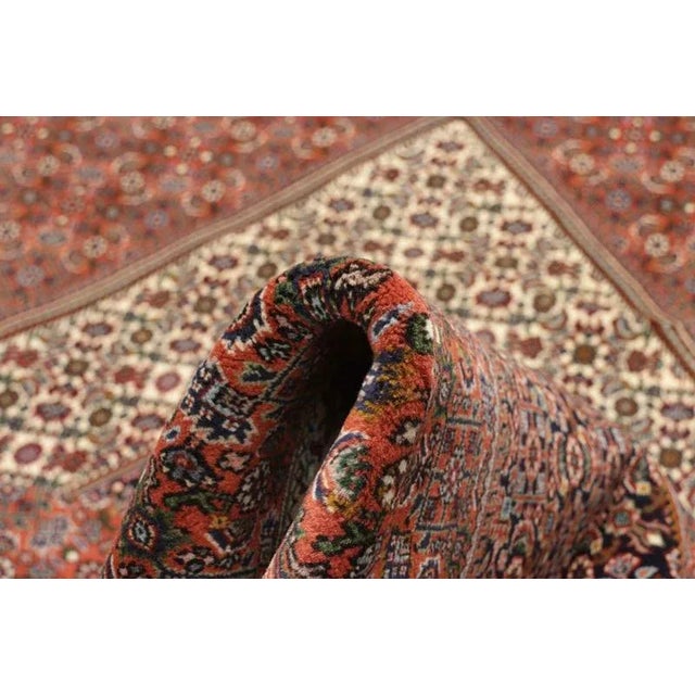 Bijar Hand-Knotted Rug in Virgin Wool For Sale - Image 8 of 10