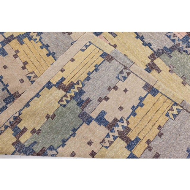 Lavender Modern Swedish Flat Weave Rug by Doris Leslie Blau For Sale - Image 8 of 8