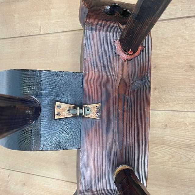 Vintage Brutalist Chairs in Wood, 1950s, Set of 2 For Sale - Image 14 of 17