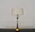 Great vintage Mid-century Modern table lamp for sale. From the 1950's, and very unique. Made of brass and metal with a...