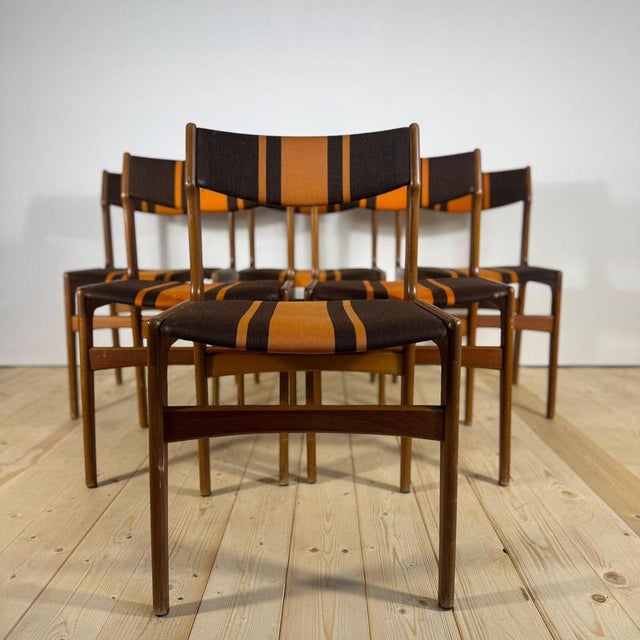 Vintage Teak Chairs by Erik Buch, 1960s, Set of 6 For Sale - Image 4 of 11