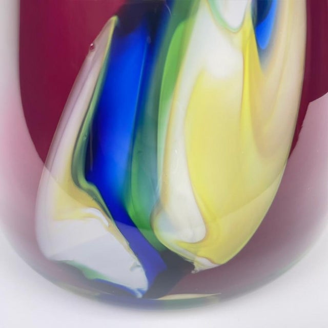 Vintage Vase from Made Murano Glass, 1980s For Sale - Image 4 of 7