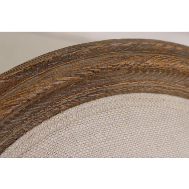 Set of 8 Restoration Hardware Oak Dining Chairs For Sale - Image 14 of 18