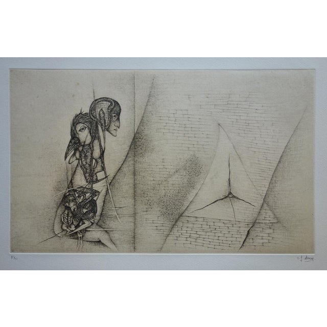 Fred Deux, The Question, Original Etching For Sale - Image 7 of 7