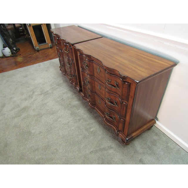 French Country Harden Solid Cherry Pair of French Styled Nightstands For Sale - Image 3 of 10