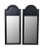 1960s Pair Black Mid Century Mirrors For Sale - Image 5 of 10