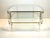 Metal Mid-Century Modern Octagonal Acrylic Glass and Brass Coffee Table in the style of David Lange, 1970s For Sale - Image 7 of 10