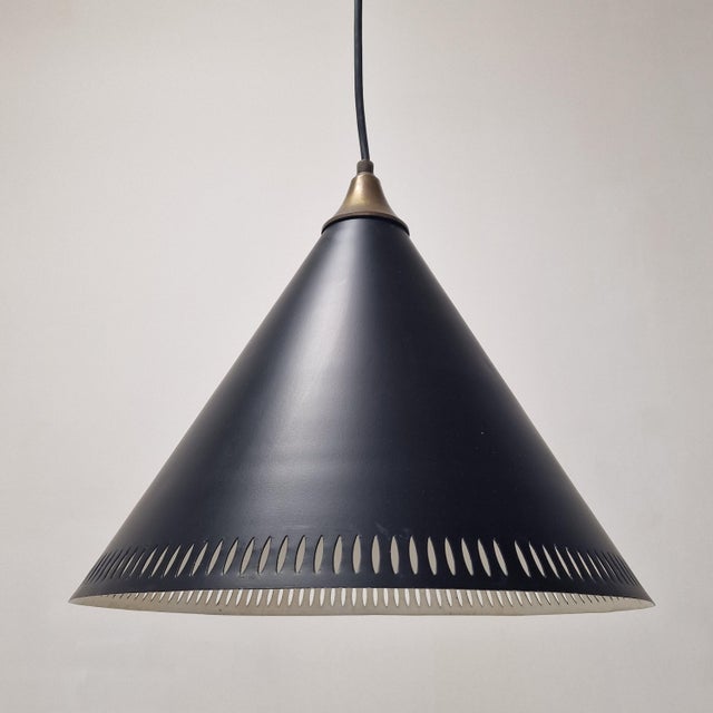 Kegle Pendant Lamp by Bent Karlby for Lyfa, Denmark, 1970s For Sale - Image 6 of 10