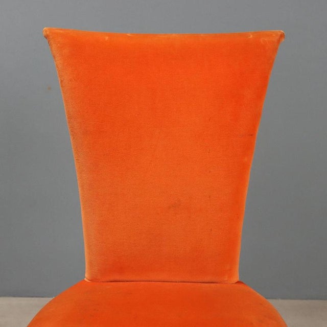 Late 20th Century Orange Dining Chairs, 1980s, Set of 8 For Sale - Image 5 of 10