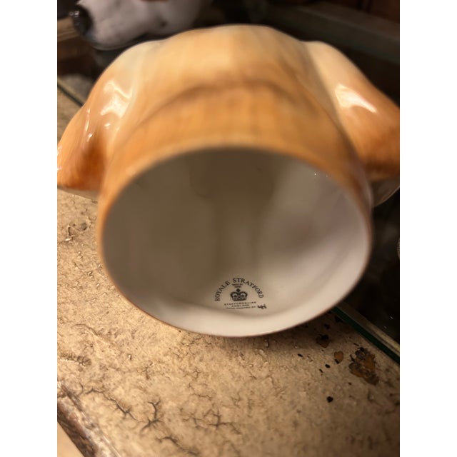 1980s Royale Stratford Golden Retriever Stirrup Cup For Sale - Image 4 of 5