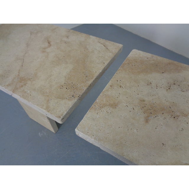Italian Travertine Coffee Tables, 1970s, Set of 2 For Sale - Image 16 of 18