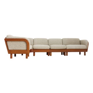 Mid-Century Danish Corner Sofa in Teak by Olsen Laursen, 1960s, Set of 5 For Sale