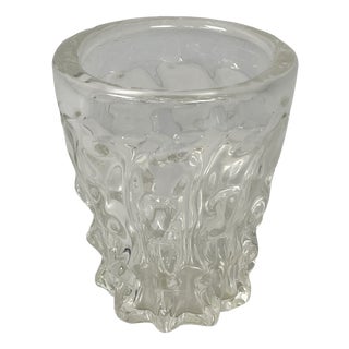 Mid-Century Modern Italian Vase in Glass, 1950s For Sale