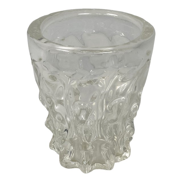 Mid-Century Modern Italian Vase in Glass, 1950s For Sale