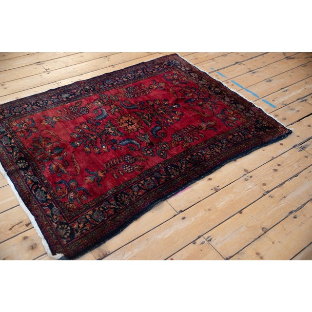 Vintage Fine Lilihan Rug 3'8" X 4'10" For Sale In New York - Image 6 of 11