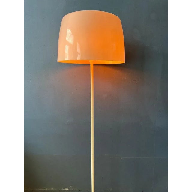 Mid-Century White Floor Lamp by Willem Hagoort For Sale - Image 3 of 11