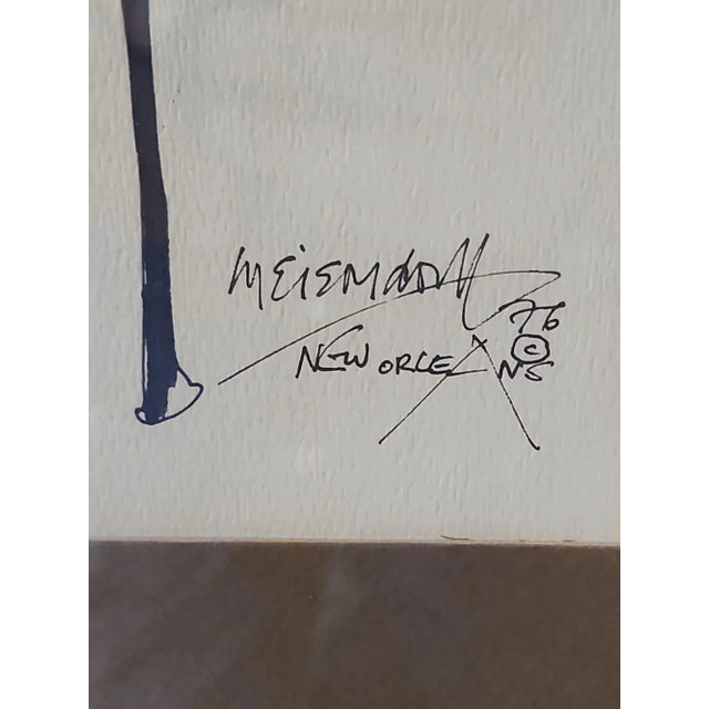 1970s Leo Meiersdorff 1976 Solo Jazz Pianist Lithograph For Sale - Image 5 of 6