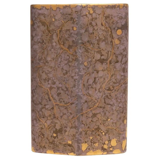 4 1/2”W x 7”H x 1 3/4”D A striking example of Rosenthal's Studio-Linie aesthetic, this porcelain vase embodies the avant-...