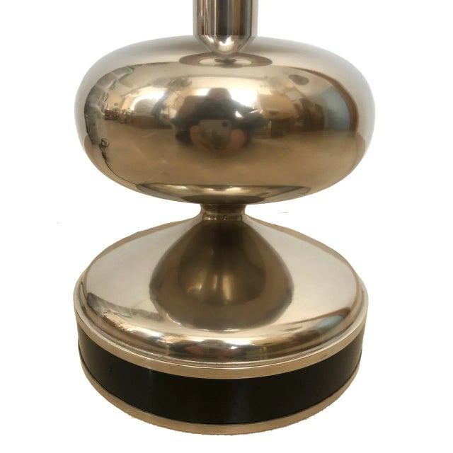 1970s Spanish Chrome Table Lamps, 1970s, Set of 2 For Sale - Image 5 of 6