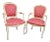 Vintage Louis XV Style Cream & Gold Chairs- a Pair For Sale