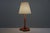 Large Vintage Table Lamp in Fabric and Wood, 1980s For Sale - Image 3 of 7