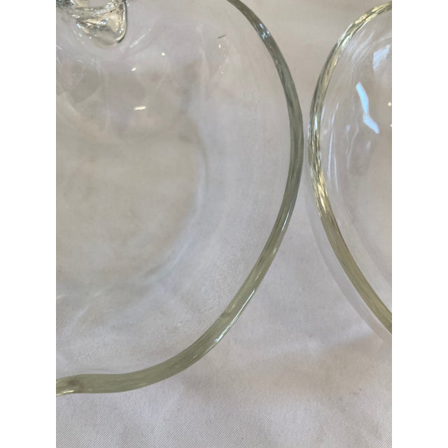 Vintage Anchor Hocking Clear Glass Apple Bowls, Set of 6 For Sale - Image 11 of 11
