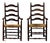 Ladder Back Armchairs Antique - A Pair For Sale