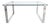 Glass Dining Table with Chrome Finish from Draenert For Sale