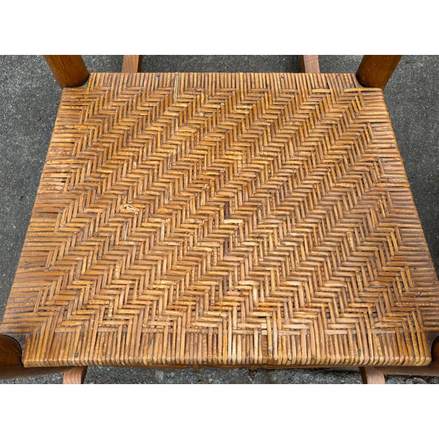 Vintage Bamboo Carolina Cane Rocking Chairs - A Pair For Sale - Image 12 of 17