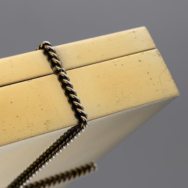 Vintage 20th Century Italian Gilt Silver Cigar Box from Tiffany & Co, 1960s For Sale - Image 13 of 17