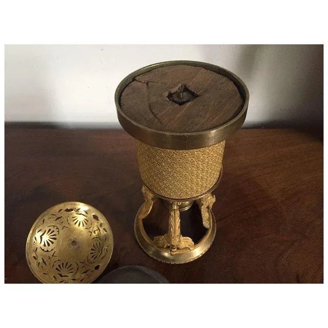 Antique Early 19th Century French Empire Urn Form Gilt Bronze Brule Parfum or Incense Burner With Zoomorphic Swan Supports For Sale - Image 9 of 11