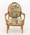 Late 20th Century Pair of Louis XVI Style Tapestry Upholstered Giltwood Fauteuils For Sale - Image 5 of 12